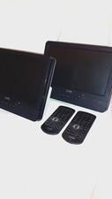 L9DUALM13 9" Twin Screen Dual In-Car & Portable DVD Player- Plays Two Films