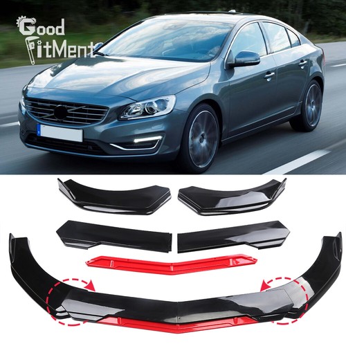 Glossy black red front - black, bumper