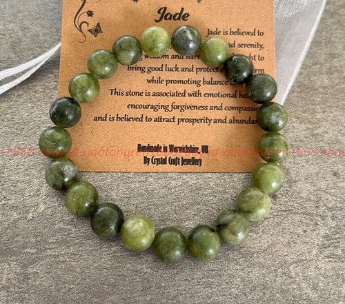 Jade bracelet stretch fit - bracelet,