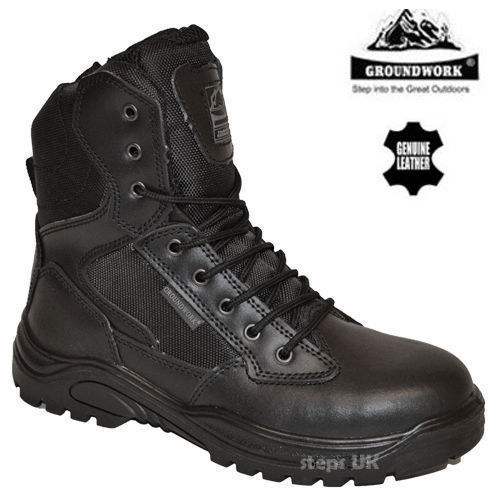 Mens leather safety - mens, toe
