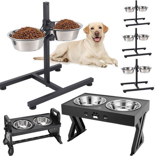 Large dog bowls double - large, diner