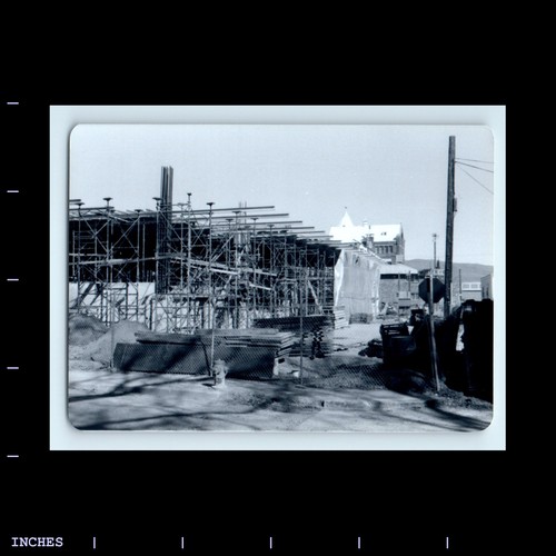 Old vintage photo scaffolding - photo,