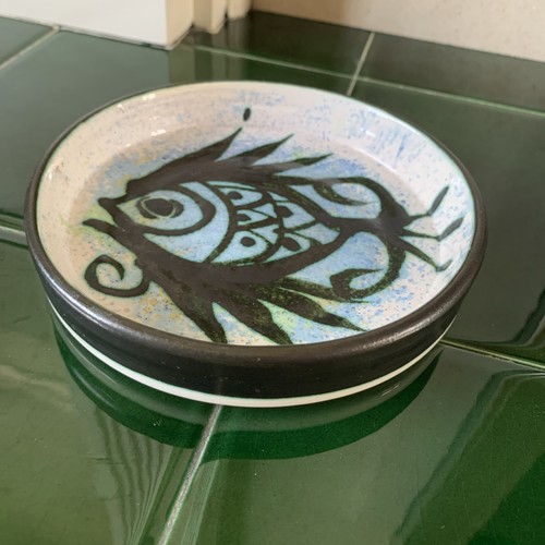 Art studio pottery dish fish - dish,
