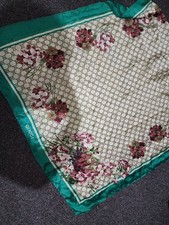 Gucci Silk Floral Long Scarf