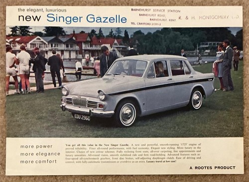 Singer gazelle car - gazelle, sales