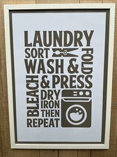 Utility Room Laundry Print Size A2 Approx 42x59.5cm Print Only Unframed