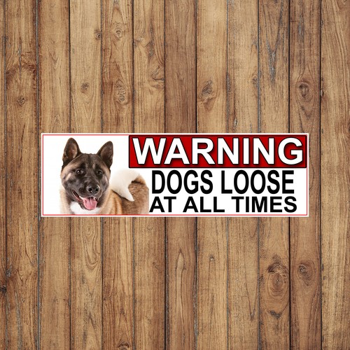 Akita labrador warning dogs - akita,