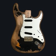 FRANCHIN guitar body John Mayer BLACK1 REPLICA Relic Aged S-type *MADE TO ORDER