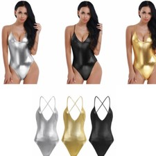 Sexy Women Lady Shiny Wetlook