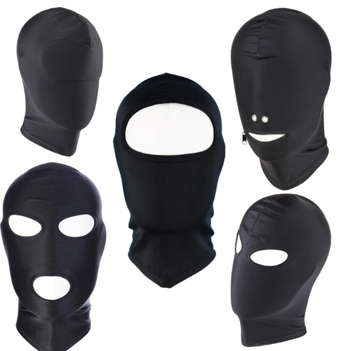 Fetish open mouth hood - fetish, gimp