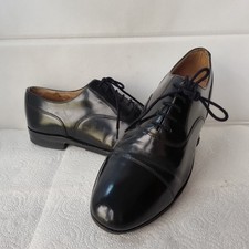 LOAKE MEN'S LEATHER LACE UP SHOES SIZE UK 9 Black Oxford Darby