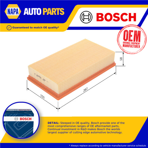 Air filter 1457433263 bosch - 1457433263,