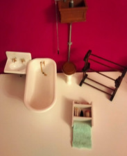 Dolls house Chrysnbon bathroom set, only one bath tap