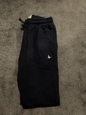 Navy Blue Jack Wills Tracksuit Bottoms With Logo (small)