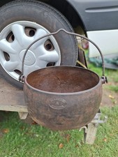 Old Vintage Clark and co cast iron cooking pot Very Rare Barn Find