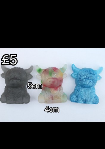 Resin highland cows - resin,