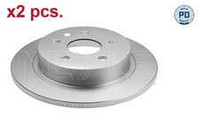 X2 PCS REAR BRAKE DISC ROTOS X2 PCS SET 615 523 0011/PD MEYLE I