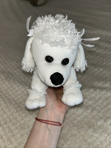 White poodle puppy plush soft - white,