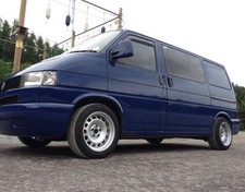 Vw Transporter T4 banded steel wheels,  staggered with tyres 5x112