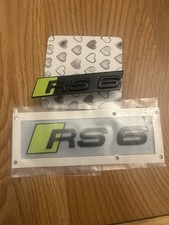 audi rs6 grill front badge