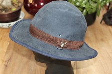 VTG FAILSWORTH BLUE 100% COTTON MOLESKIN DRIFTER HAT SIZE M