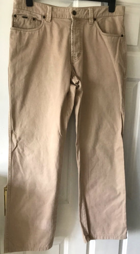Beige denim jeans size 36l - beige,
