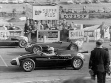 S Moss In Cooper Borgward Graham Hill In Lotus Climax Motor Racing Old Photo