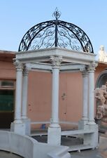 Marble Gazebo with Wrought