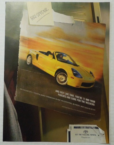 2002 toyota mr2 - toyota, spyder