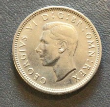 George V1  - Six pence Coin -