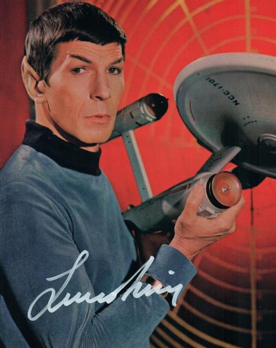 Leonard nimoy signed 8x10 - leonard,