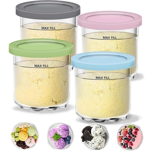 Ice cream pint - ice, clear