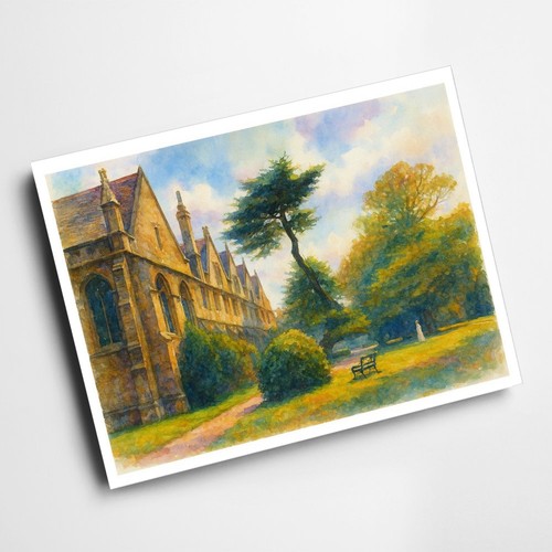 Print wadham college - a4,