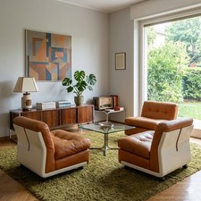 B&B Amanta Armchairs Vintage