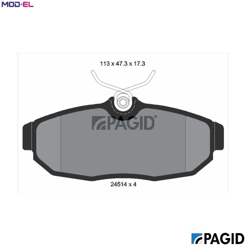 Brake pad set disc - pad,