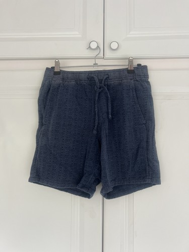 Hollister navy textured shorts - hollister,