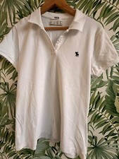 Abercrombie & Fitch white polo