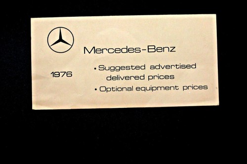 1976 mercedes owners price