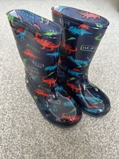 George Boys Wellington Boots, Dinosaur. Infant Size 7.