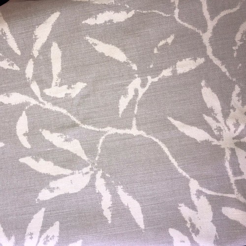 Grey printed linen union - linen,