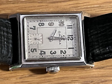 Vintage Omega Marine Tank Staybrite Steel Watch c. 1940's