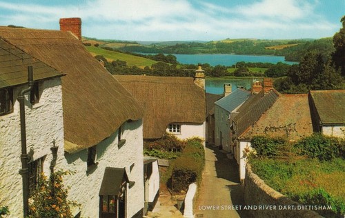 Old postcard lower street - -,