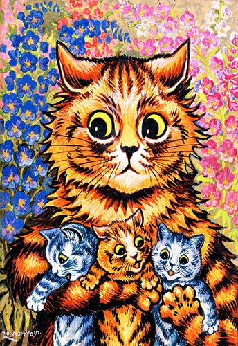 Louis wain ginger cat - wain,