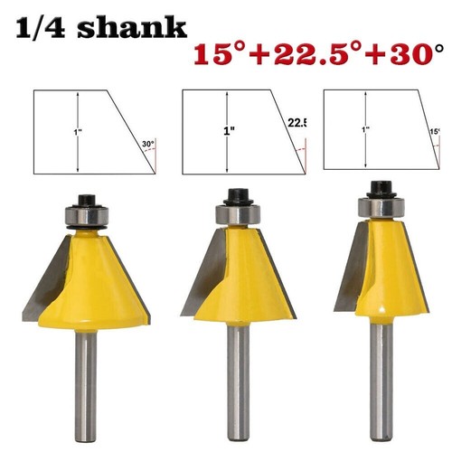 3pcs set shank - 1/4",