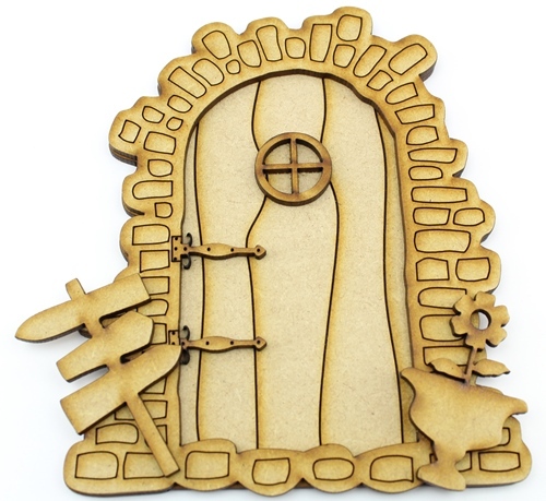 Mdf fairy door kit - fairy, a,