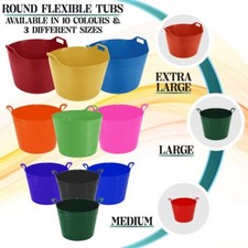 Small/ Large/ Extra Large Plastic Storage Flexi Bucket For All Your Garden Needs