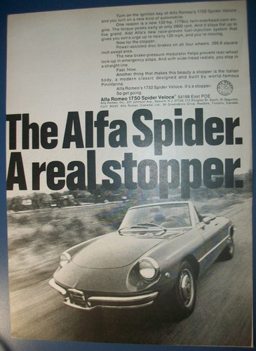 1970 alfa romeo spider - alfa, 1750
