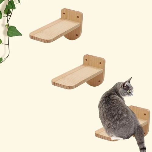 Pack wooden cat wall - wooden, steps