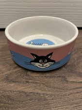 Two Cat Food Bowl Ceramic