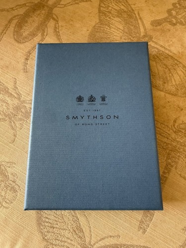 Smythson ludlow blue leather - ludlow,